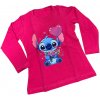 Bavlnený nátelník Lilo a Stitch - ružový - 140