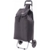 Nákupný vozík hoppa, čierny polyester
