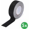 Protišmyková páska pre mokré prostredie, 50 mm x 18,3 m, balenie 5 ks, vodeodolná, čierná