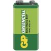 Batéria zinkochloridová, 9V (6F22), 9V (6F22), 9V, GP, fólia, 1-pack, Greencell