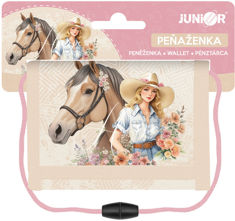 Detská textilná peňaženka JUNIOR S7 - Horse