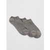 GAP Ponožky basic ankle, 3 páry Sivá ONESIZE Sivá Sivá