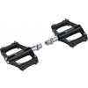 pedále FORCE GRIT hliníkové, priem. ložiská, čierne