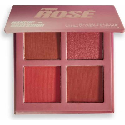 Makeup Obsession Blush Crush kontúrovacia paletka tváreniek Pink Rosé 4,4 g