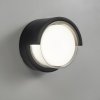 Nástenné svietidlo Forlight LED Creu, Ø 17 cm, čierna farba, plast - PX-0637-NEG