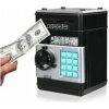 DETSKÝ TREZOR NA PIN KÓD POKLADNIČKA VEĽKÝ ELEKTRONICKÝ BANKOMAT ČIERNY