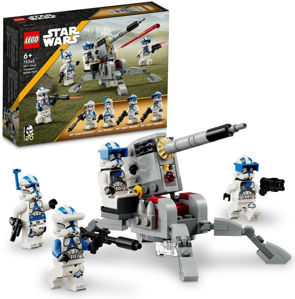 LEGO® Star Wars™ 75345 Bojový balíček klonovaných vojakov z 501. légie od  14,5 € - Heureka.sk