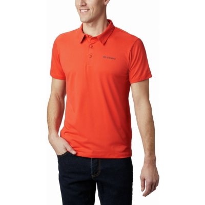 Columbia tričko Triple Canyon Tech Polo oranžové