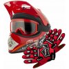 DETSKÁ CROSSOVÁ PRILBA ENDURO QUAD XS + RUKAVICE + OKULIARE