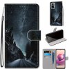 Peňaženkové kožené puzdro Drawing Cross na Xiaomi Redmi Note 10/10S - Mountain Road Starry Sky