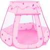 Selonis hrací stan 100 loptičiek Pop Up Ballpit šedá/biela/Baby modrá 105 x 90 cm
