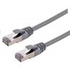 C-TECH CB-PP6A-3 patch, Cat6a, S/FTP, 3m, šedý