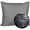 Darymex SATÉNOVÁ OBLIEČKA NA VANKÚŠ CIZGILI ANTHRACITE 70X80 CM EXCLUSIVE ANTRACITOVÁ