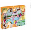 Janod 02774 cardboard s textúrou TACTILE Deň v Zoologickej záhrade 20 dielov