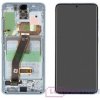 Samsung Galaxy S20 SM-G980F LCD displej + dotyková plocha + rám modrá - originál GH82-22123D, GH82-22131D