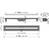AlcaPlast APZ19-550 - Podlahový žľab s okrajo m pre obojstranný rošt