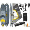 ABCtech Paddleboard SUP REBEL ACTIVE RBA-4513 - Šedý WINDSURFING 305x76x15 cm