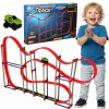 Magnetický antigravitačný autodráhový set XL 123 cm – 120 dielov (Dlhá magnetická autodráha, po ktorej autíčko jazdí aj hore nohami, pre deti od 3 rokov)