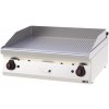 Grilovací deska 80x51 plynová chromovaná rýhovaná bez podestavby | REDFOX - FTRC 70/08 G
