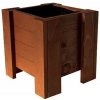ATMOWOOD Štvorcový drevený truhlík 33 cm - teak