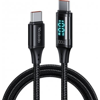 Mcdodo CA-1100 USB-C to USB-C, 100W, 1,2m, černý