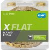 Kmc X-flat Zlatý Waxed BOX reťaz