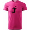 Volejbal náprah muž - Klasické pánske tričko vyššej gramáže - 2XL ( Purpurová )