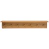 Ferm Living Polica s vešiakom Place Rack, veľká – dub