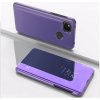 Knižkové puzdro Electroplating Mirror na Xiaomi Redmi 9C - tmavofialová