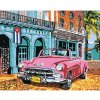 Diamondi Diamantové maľovanie - STARÁ AMERIKA NA KUBE Rámovanie: bez rámu a bez vypnutia plátna, Rozmer: 40x50 cm