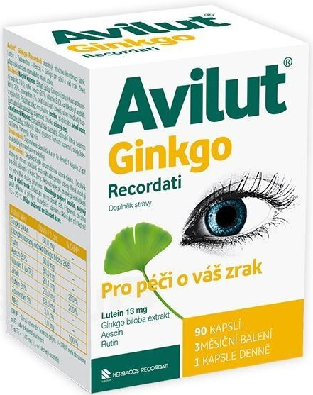 Avilut Ginkgo Recordati 90 kapsúl