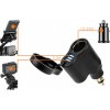zásuvka na motocykel12V/24V (2x USB a zapaľovač) (DIN - BMW/TRIUMPH)