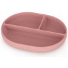 PETITE&MARS Tanierik silikónový deliaci oválny Take&Match Dusty Rose 6m+
