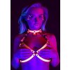 Taboom Glow in the Dark Open Cup Bra Harness S/M