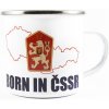 Slovenské Srdce Plechový Hrnček Born in ČSSR