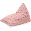Sablio Sedací vak Srdiečka na ružovej: 150x80 cm