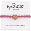 By Eloise London Bling Charms Daisy Flower Gumička na vlasy pre ženy farba Rose Pink