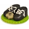 Futbalové kopačky s loptou z marcipánu - čierne - Frischmann