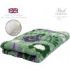 DRYBED Premium Vet Bed Jarné kvety zelený 100 x 75 cm