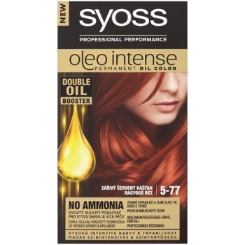 Syoss Oleo Intense 5-77 Žiarivý červený gaštan farba na vlasy 115 ml