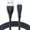 JOYROOM opletený dátový a nabíjací kábel USB-A / Lightning pre iPhone / iPad / iPod / AirPods - 1,2 m - čierny - možnosť vrátiť tovar ZADARMO do 30tich dní