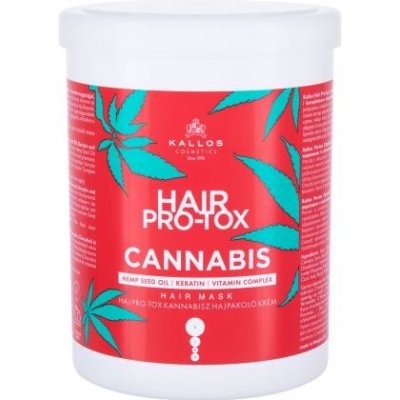 Kallos Cosmetics Hair Pro-Tox Cannabis maska na poškodené vlasy 1000 ml pre ženy
