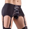 Svenjoyment Suspender Belt (Black), pánsky fetish podväzkový pás XL