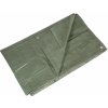 LUX-TOOLS Krycia plachta s očkami Classic, 80 g/m2, zelená, 2 x 3 m