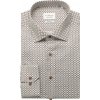 ETERNA Slim fit košeľa Dynamic cotton hnedo modrá Non Iron, Veľkosť 40