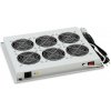 Vent.j. horný (spodný) 6x ventilátor 220V/138W čer.