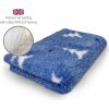 DRYBED Premium Vet Bed XMAS Starry Pine modrý 150 x 100 cm