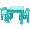 New Baby detská sada stolček a dve stoličky modrá