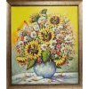 Slnečnice - Vladimír Semančík - originálny, ručne maľovany obraz L (do veľkosti 95x95cm) Viac farieb