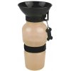 Pronett XJ3325 Cestovná fľaša pre psov s miskou 500 ml béžová
